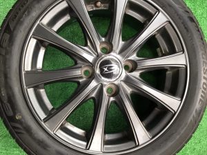 Alloy wheels with tires 165/55/14 Bridgestone